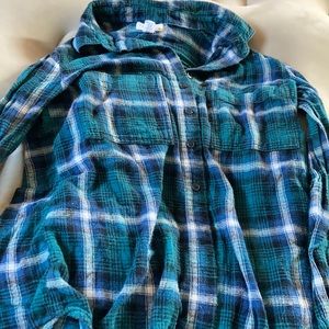 Denim flannel